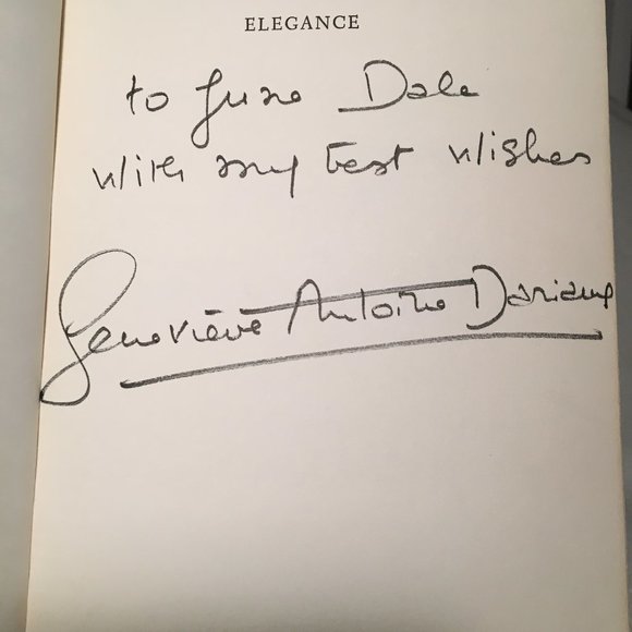 "Elegance" by  Dariaux, SIGNED 1st Ed. + BONUS - Picture 4 of 9